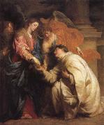 Anthony Van Dyck The mystic marriage of the Blessed Hermann Foseph with Mary USA oil painting artist
